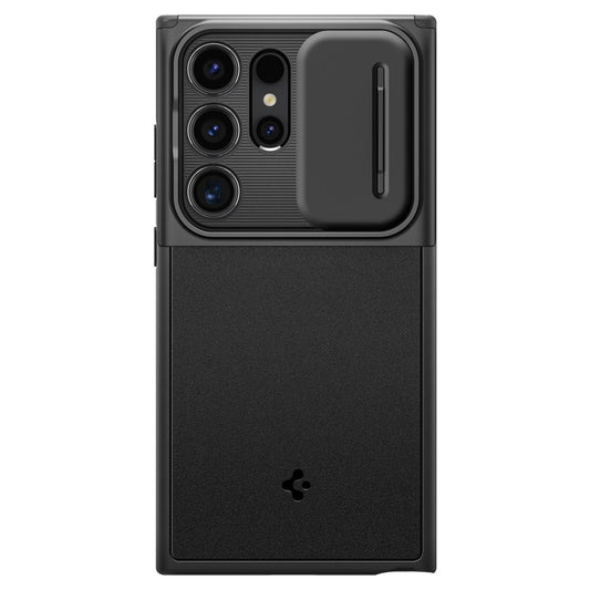 Beschermhoes voor Samsung Galaxy S24 Ultra S928, Spigen, OPTIK ARMOR, zwart ACS07313