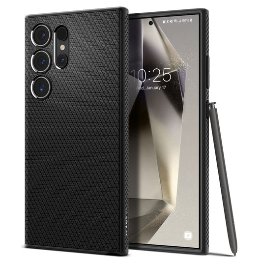 Hoesje voor Samsung Galaxy S24 Ultra S928, Spigen, Liquid Air, Zwart