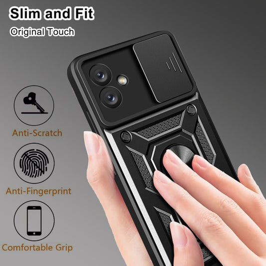 Hoes voor Samsung Galaxy A05 A055, Techsuit, CamShield, Zwart