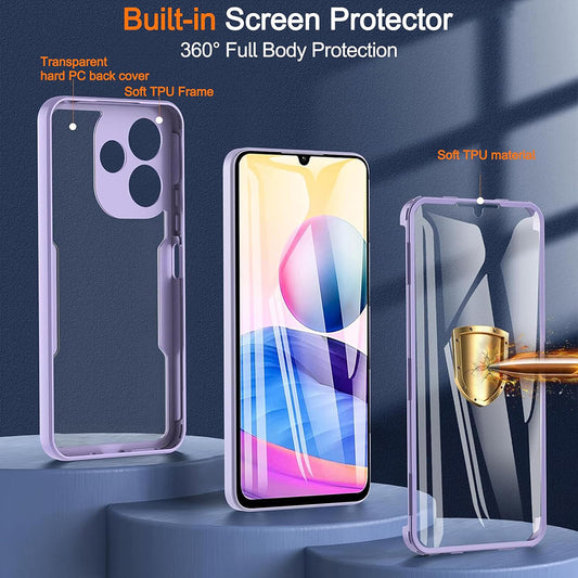 Hoes voor Samsung Galaxy A06 A065, Techsuit, ColorVerse 360, Zwart