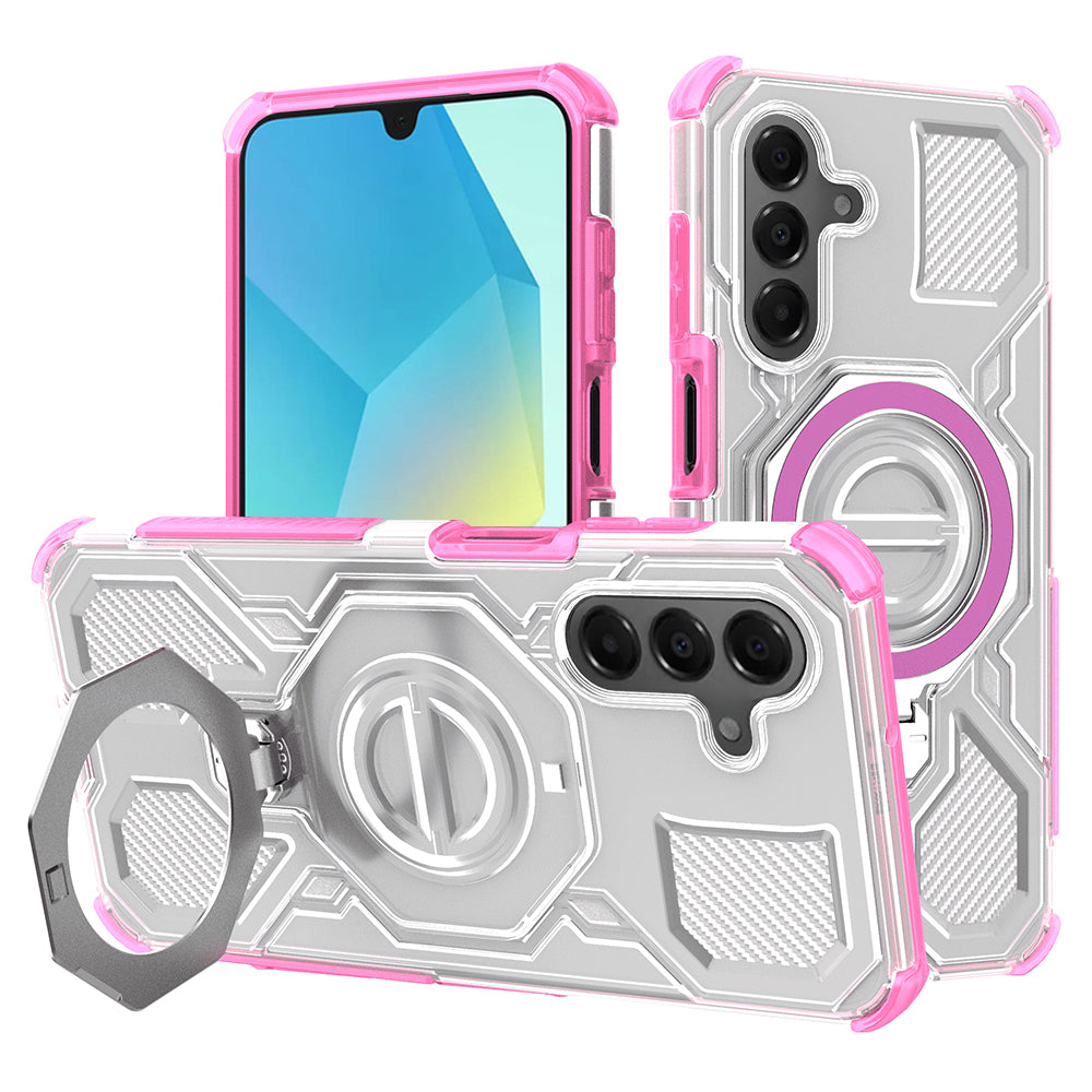 Hoes voor Samsung Galaxy A16 5G A166 / A16 4G A165, Techsuit, Carbon Shield Pro, Roze