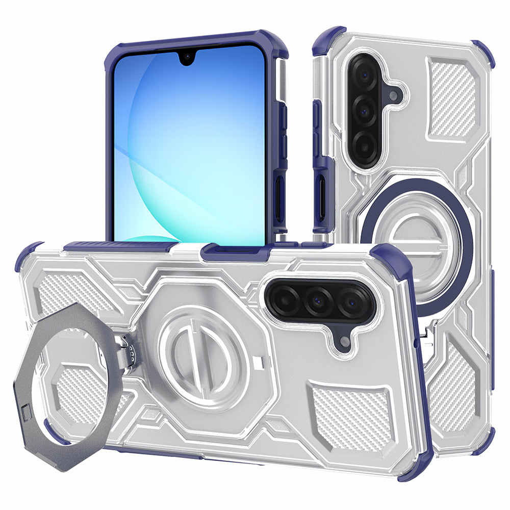 Hoes voor Samsung Galaxy A17 4G / A17 5G, Techsuit, Carbon Shield Pro, Blauw