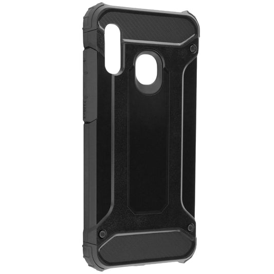 Hoes voor Samsung Galaxy A20e A202, Techsuit, Hybrid Armor, Zwart