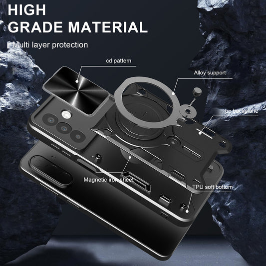 Hoes voor Samsung Galaxy A26 A266, Techsuit, CamGuard Pro, Paars