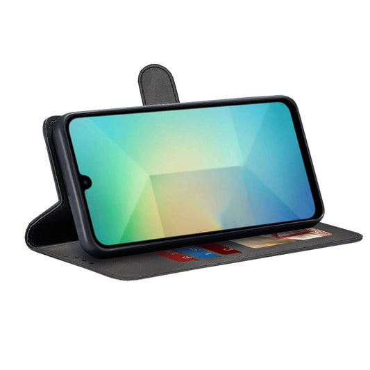 Hoes voor Samsung Galaxy A26 A266, Techsuit, Diary Book, Zwart