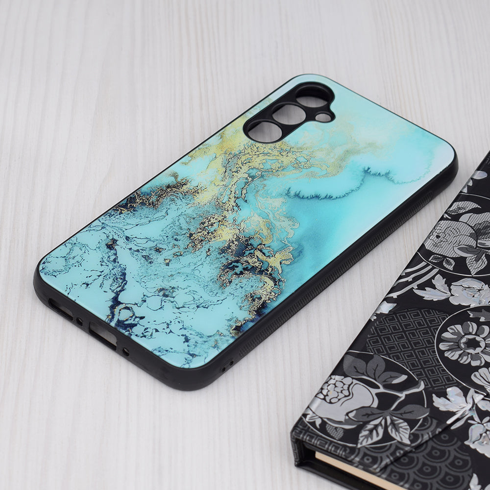Hoes voor Samsung Galaxy A34 A346, Techsuit, Glaze, Blauw
