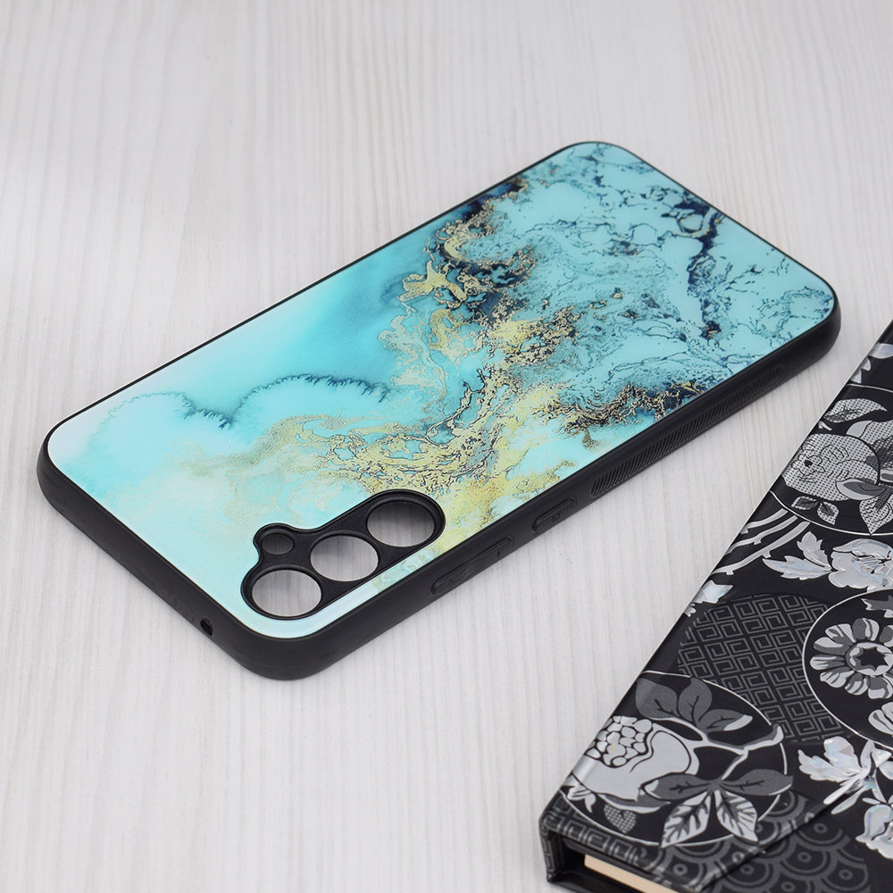 Hoes voor Samsung Galaxy A34 A346, Techsuit, Glaze, Blauw
