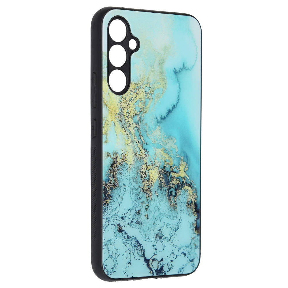 Hoes voor Samsung Galaxy A34 A346, Techsuit, Glaze, Blauw