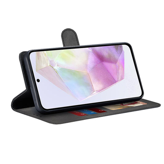 Hoes voor Samsung Galaxy A35 5G A356, Techsuit, Diary Book, Zwart