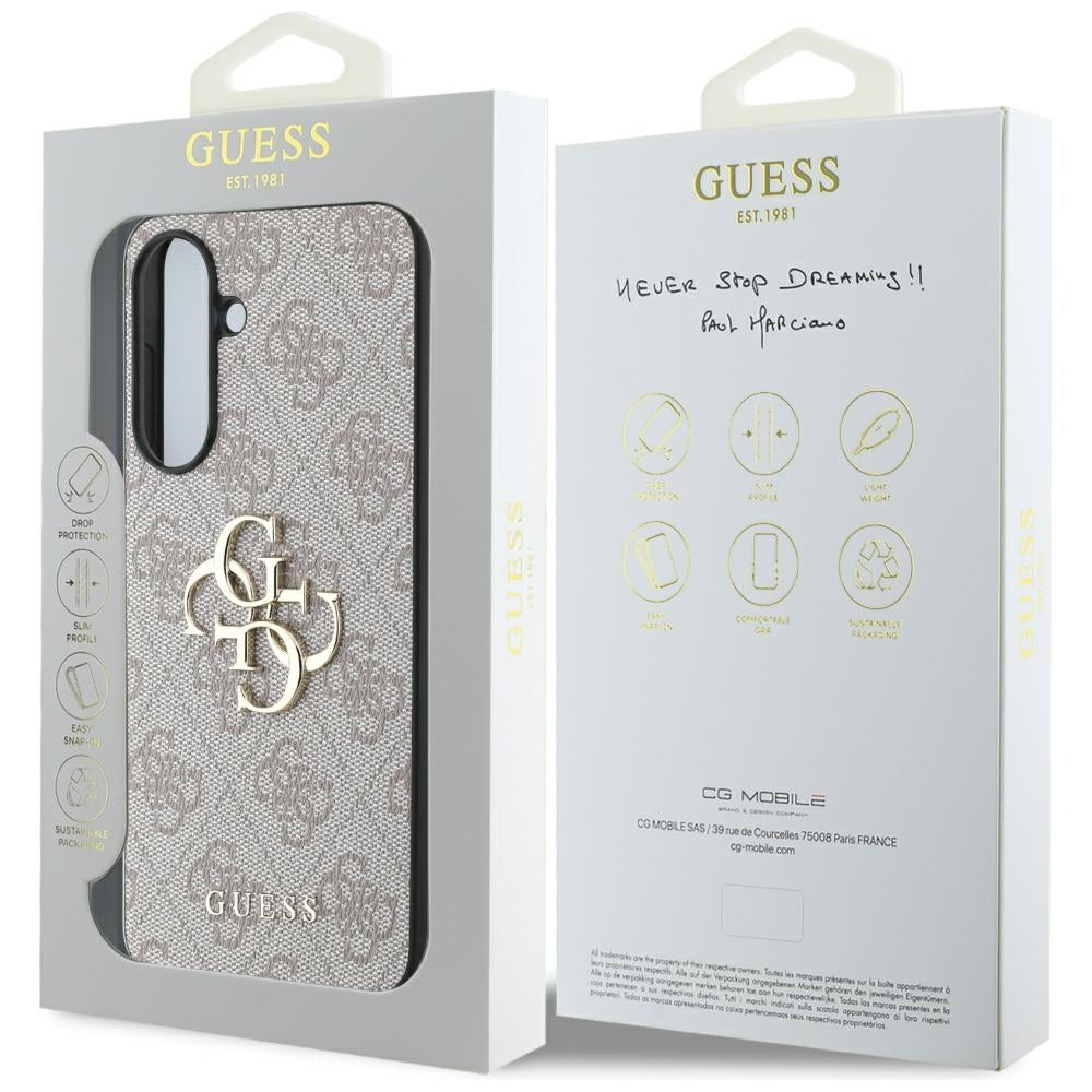 Hoesje voor Samsung Galaxy A36 A366, Guess, 4G Big Logo, Roze