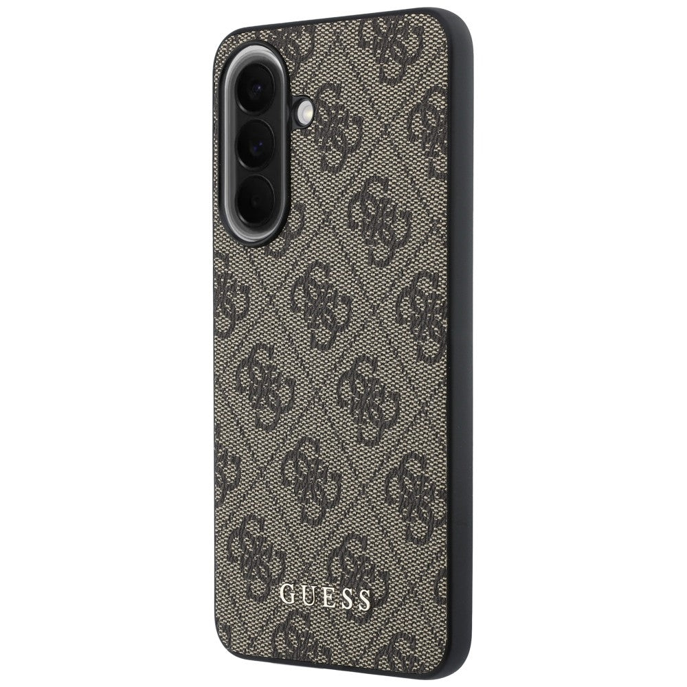 Hoesje voor Samsung Galaxy A37 5G, Guess, 4G Classic Logo Charm, Bruin