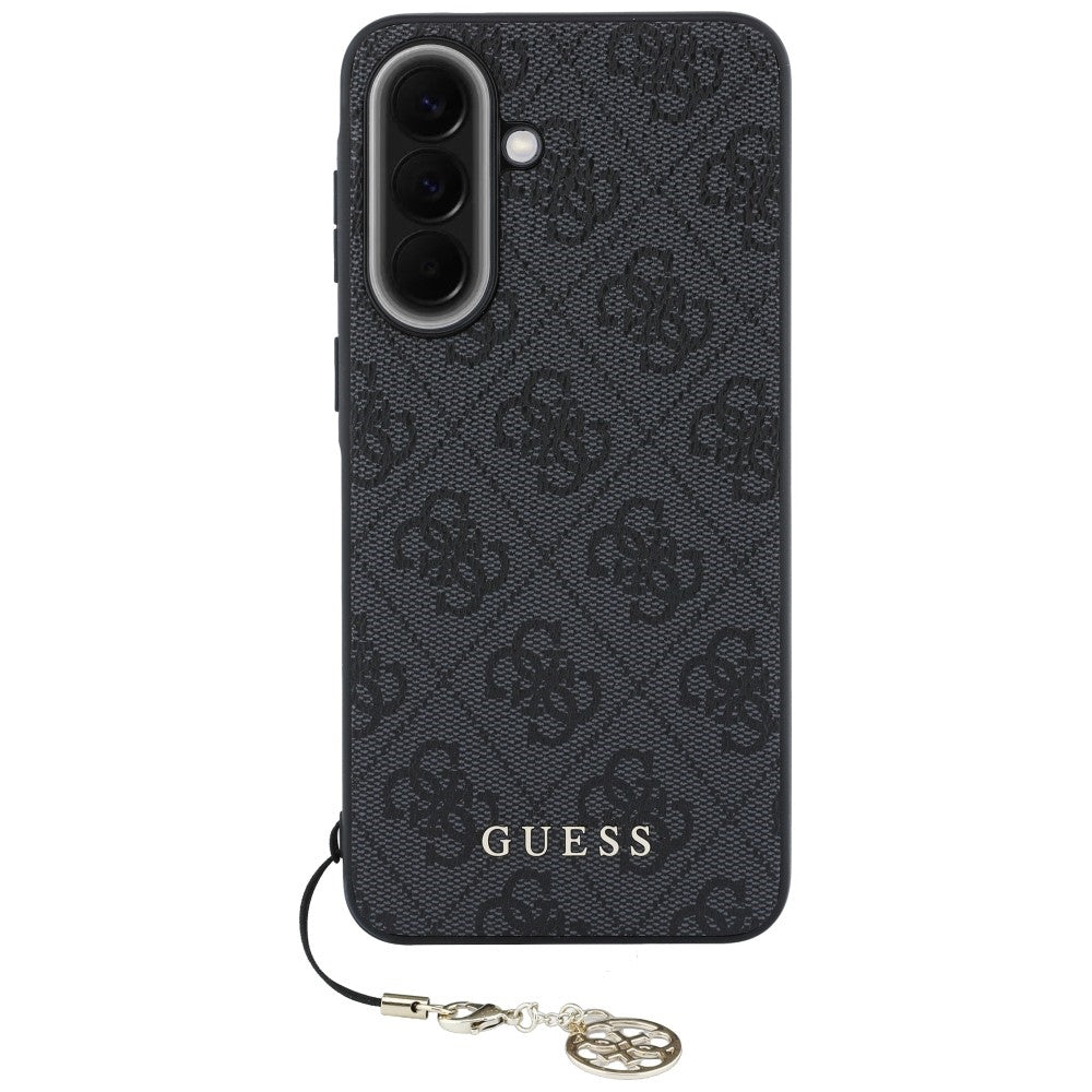 Hoesje voor Samsung Galaxy A37 5G, Guess, 4G Classic Logo Charm, Zwart