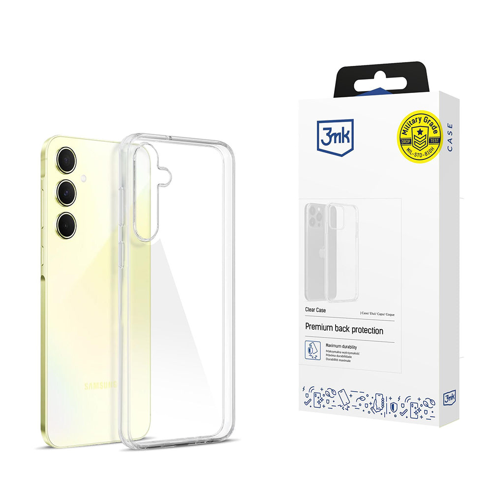 Hoesje voor Samsung Galaxy A55 5G A556, 3MK, Clear, Transparant