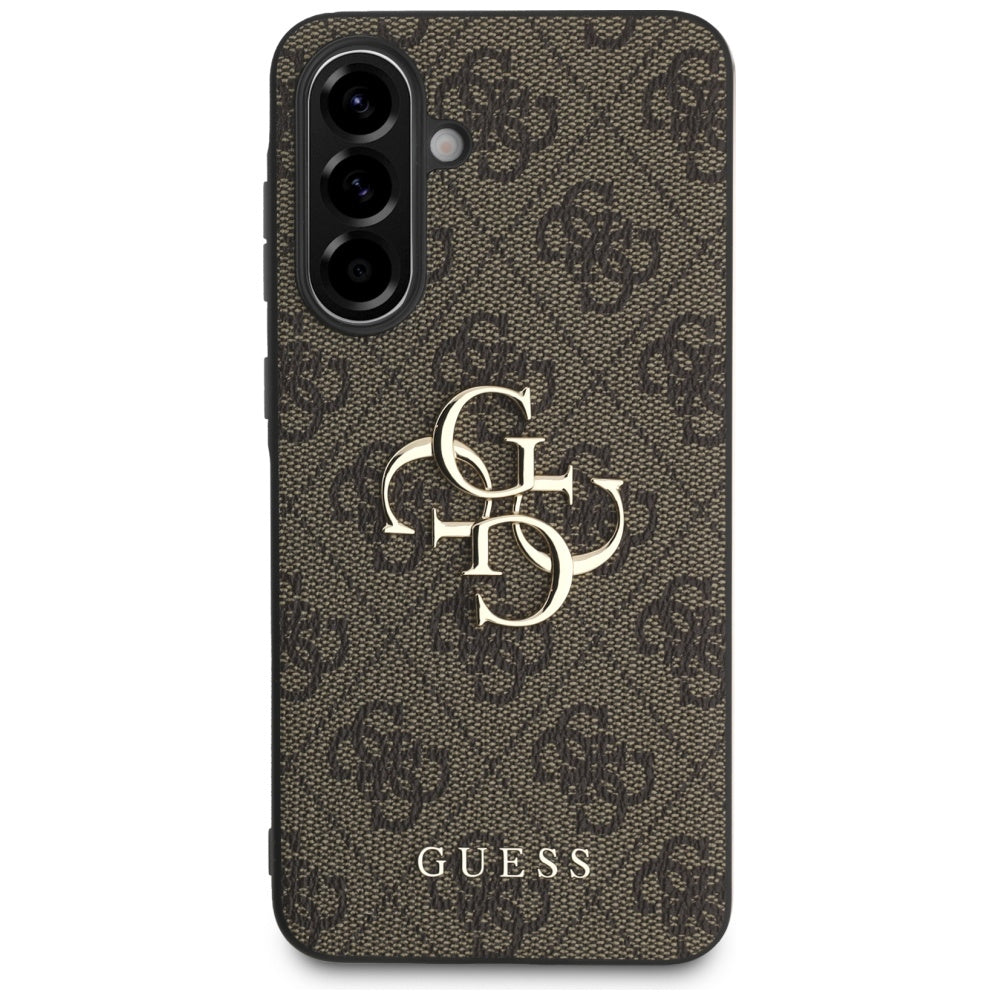 Hoes voor Samsung Galaxy A56 A566, Guess, 4G Big Logo, Bruin