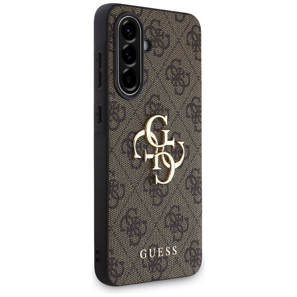 Hoes voor Samsung Galaxy A56 A566, Guess, 4G Big Logo, Bruin