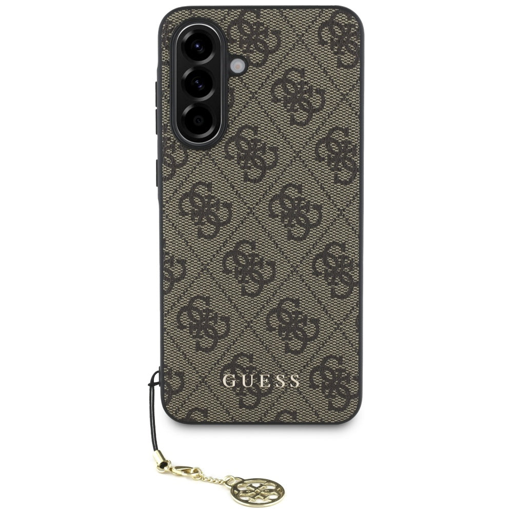 Hoesje voor Samsung Galaxy A56 A566, Guess, 4G Charm, Bruin
