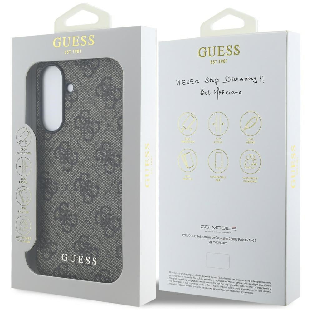 Hoes voor Samsung Galaxy A56 A566, Guess, 4G Classic, Bruin