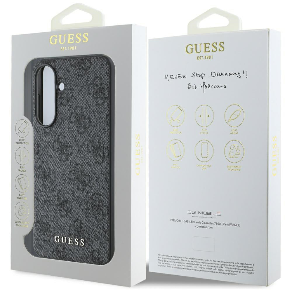 Hoesje voor Samsung Galaxy A56 A566, Guess, 4G Classic, Zwart