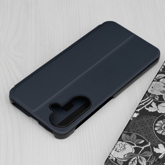 Hoes voor Samsung Galaxy A56 A566, Techsuit, eFold, Donkerblauw