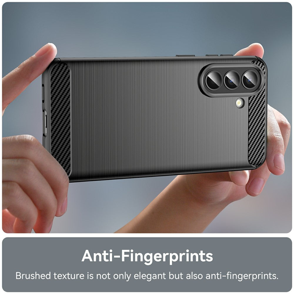 Hoes voor Samsung Galaxy A57 5G, Techsuit, Carbon, Zwart