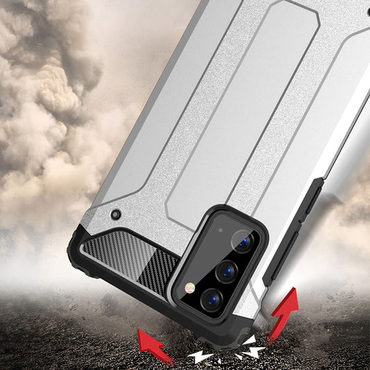 Hoes voor Samsung Galaxy Note 20 5G N981 / Note 20 N980, Techsuit, Hybrid Armor, Zwart
