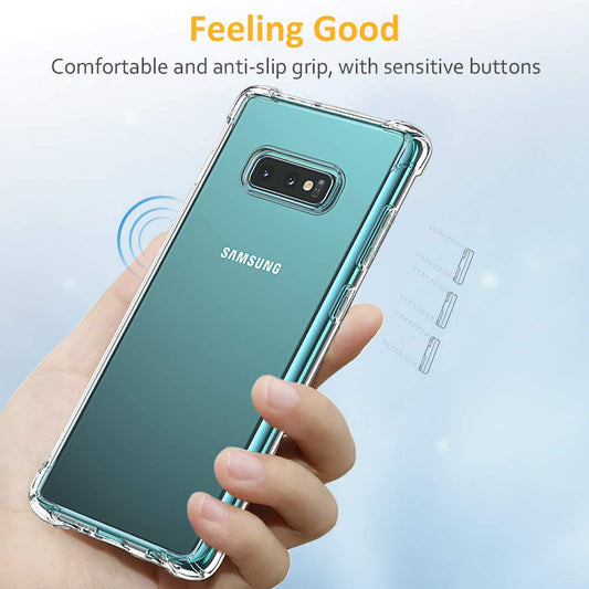 Hoes voor Samsung Galaxy S10e G970, Techsuit, Schokbestendig Transparant, Helder