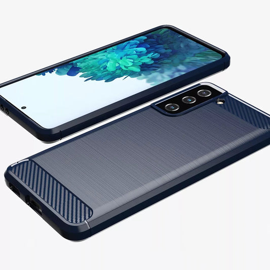 Hoes voor Samsung Galaxy S20 FE 2022 G781 / S20 FE 5G G781 / S20 FE G780, Techsuit, Carbon, Blauw