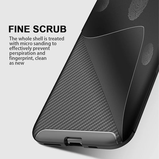 Hoes voor Samsung Galaxy S21 Ultra 5G G998, Techsuit, CarbonFiber, Zwart