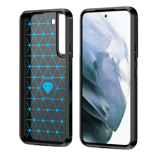 Hoes voor Samsung Galaxy S22+ 5G S906, Techsuit, Carbon, Zwart