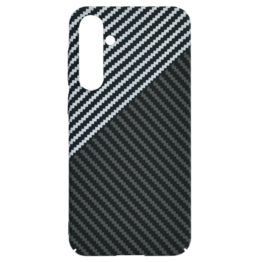 Hoes voor Samsung Galaxy S23 FE S711, Techsuit, Carbonite FiberShell, Zwart Grijs