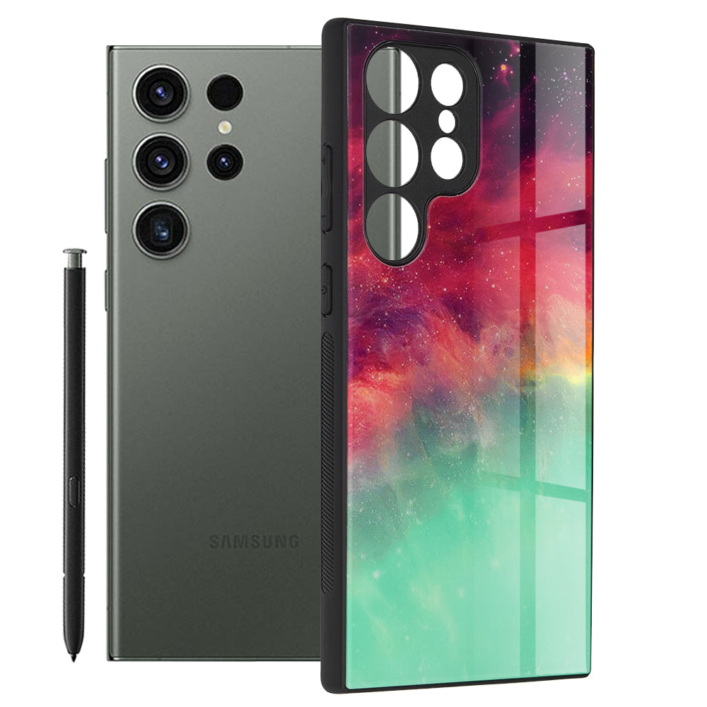 Hoes voor Samsung Galaxy S23 Ultra S918, Techsuit, Glaze, Turquoise