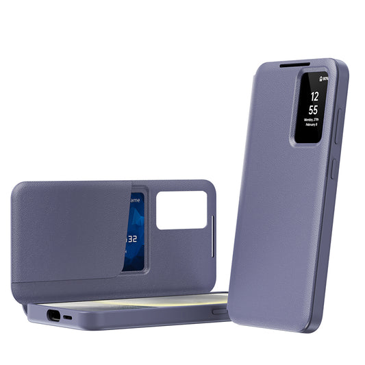 Hoes voor Samsung Galaxy S23 Ultra S918, Techsuit, SmartView, Paars
