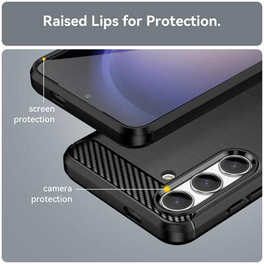 Hoes voor Samsung Galaxy S24 FE S721, Techsuit, Carbon, Zwart
