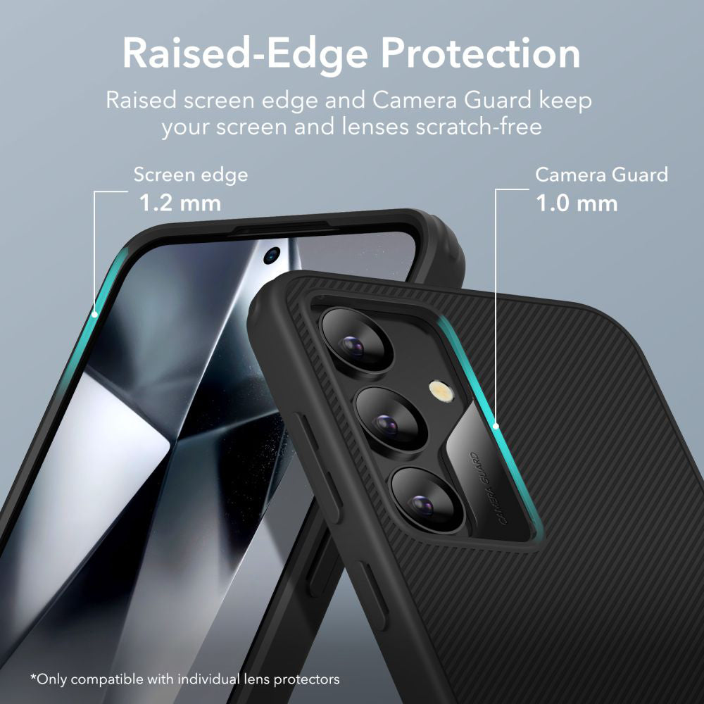 Hoes voor Samsung Galaxy S24+ S926, ESR, Air Shield Boost Kickstand, Zwart