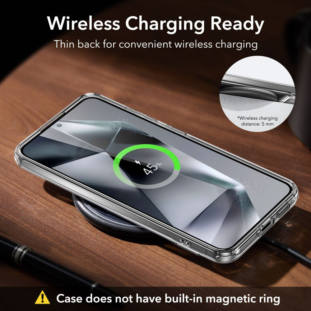 Hoes voor Samsung Galaxy S24+ S926, ESR, Air Shield Boost Kickstand, Transparant