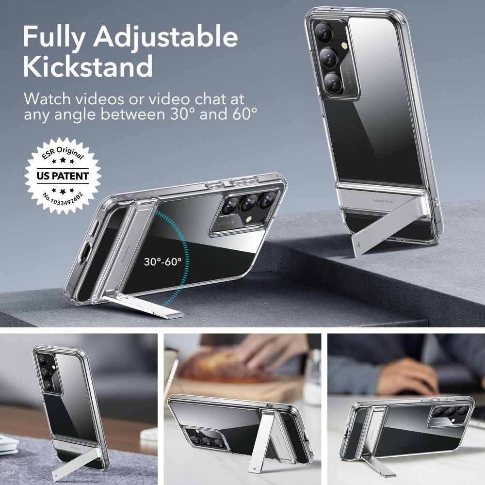 Hoes voor Samsung Galaxy S24+ S926, ESR, Air Shield Boost Kickstand, Transparant