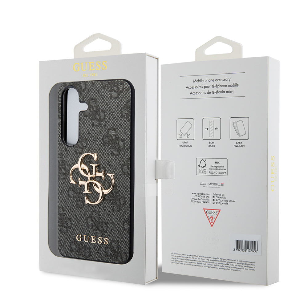 Hoes voor Samsung Galaxy S24+ S926, Guess, 4G Big Logo, Zwart