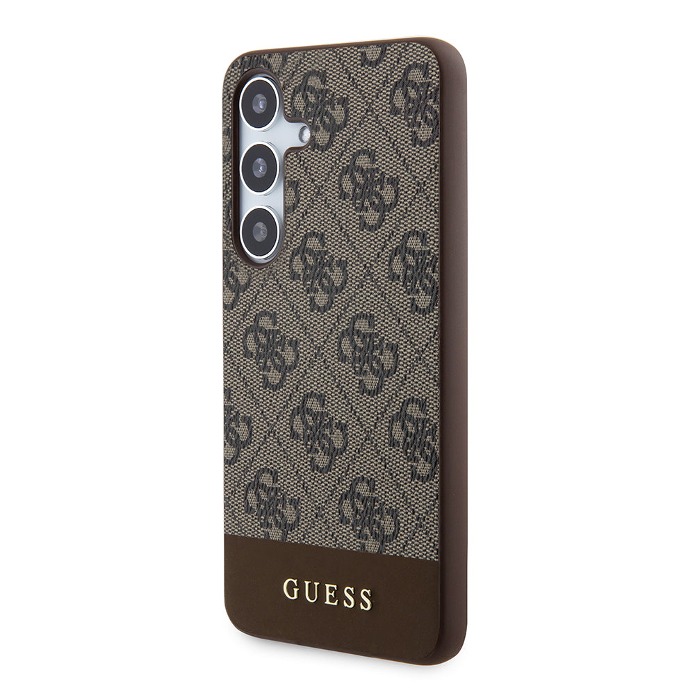 Case for Samsung Galaxy S24+ S926, Guess, 4G Stripe, Brown