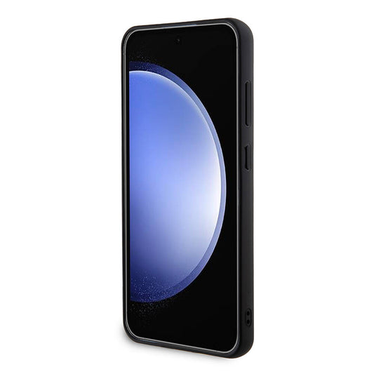 Hoes voor Samsung Galaxy S24+ S926, Guess, Rhinestone Triangle Logo, Goud