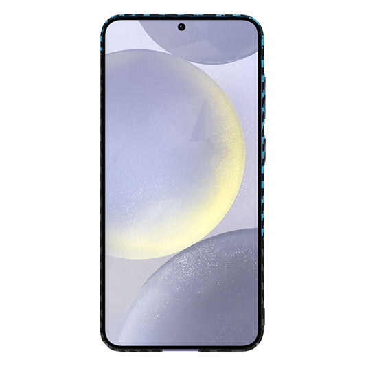 Hoes voor Samsung Galaxy S24+ S926, Techsuit, Carbonite FiberShell, Zwart Blauw