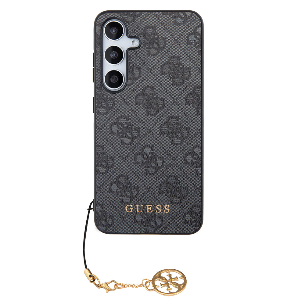 Hoes voor Samsung Galaxy S24 S921, Guess, 4G Charm, Zwart