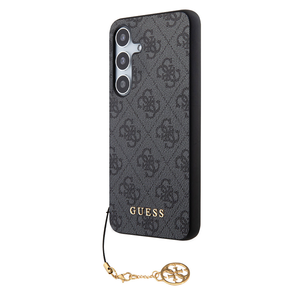 Hoes voor Samsung Galaxy S24 S921, Guess, 4G Charm, Zwart