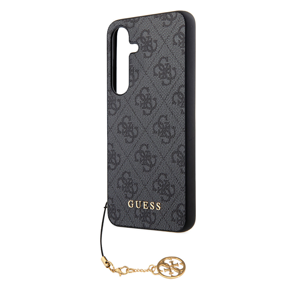 Hoes voor Samsung Galaxy S24 S921, Guess, 4G Charm, Zwart
