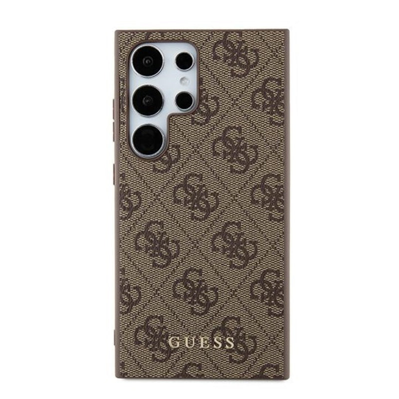 Hoes voor Samsung Galaxy S24 Ultra S928, Guess, 4G Metal Gold Logo, Bruin