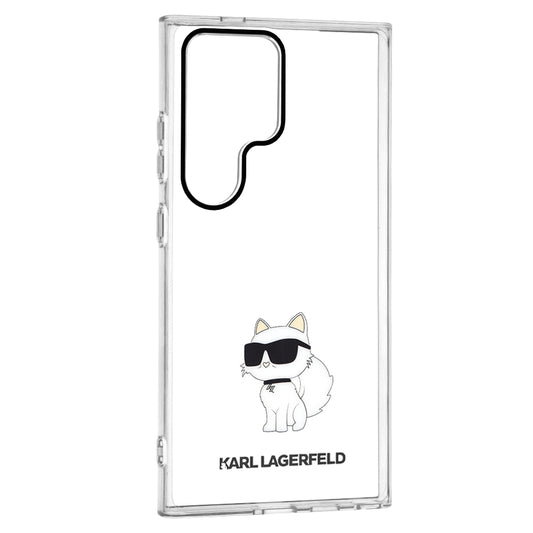 Hoes voor Samsung Galaxy S24 Ultra S928, Karl Lagerfeld, IML Luxury Choupette, Transparant