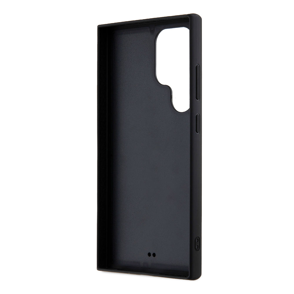 Hoes voor Samsung Galaxy S24 Ultra S928, Karl Lagerfeld, Rhinestone Metal Plate, Zwart