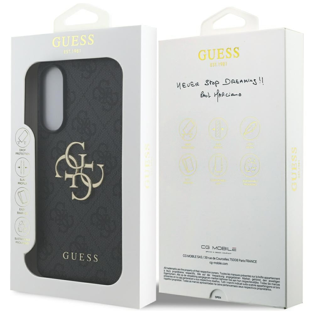 Hoes voor Samsung Galaxy S25 Edge S937, Guess, Big 4G Logo Classic, Zwart
