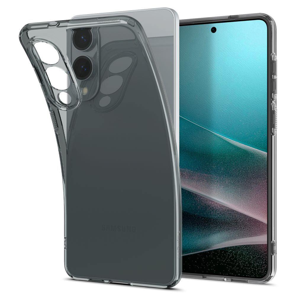 Hoesje voor Samsung Galaxy S25 Edge S937, Spigen, Liquid Crystal, Rookkleurig ACS09426