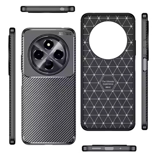 Hoes voor Samsung Galaxy S25 Edge S937, Techsuit, CarbonFiber, Zwart