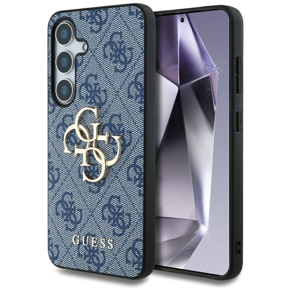 Hoes voor Samsung Galaxy S25 S931, Guess, 4G Big Logo, Blauw